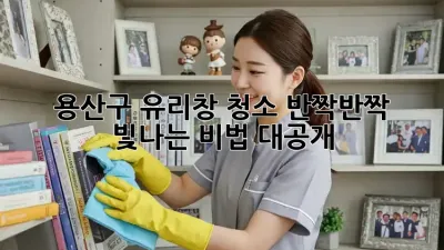 용산구 유리창 청소, 반짝반짝 빛나는 비법 대공개!
